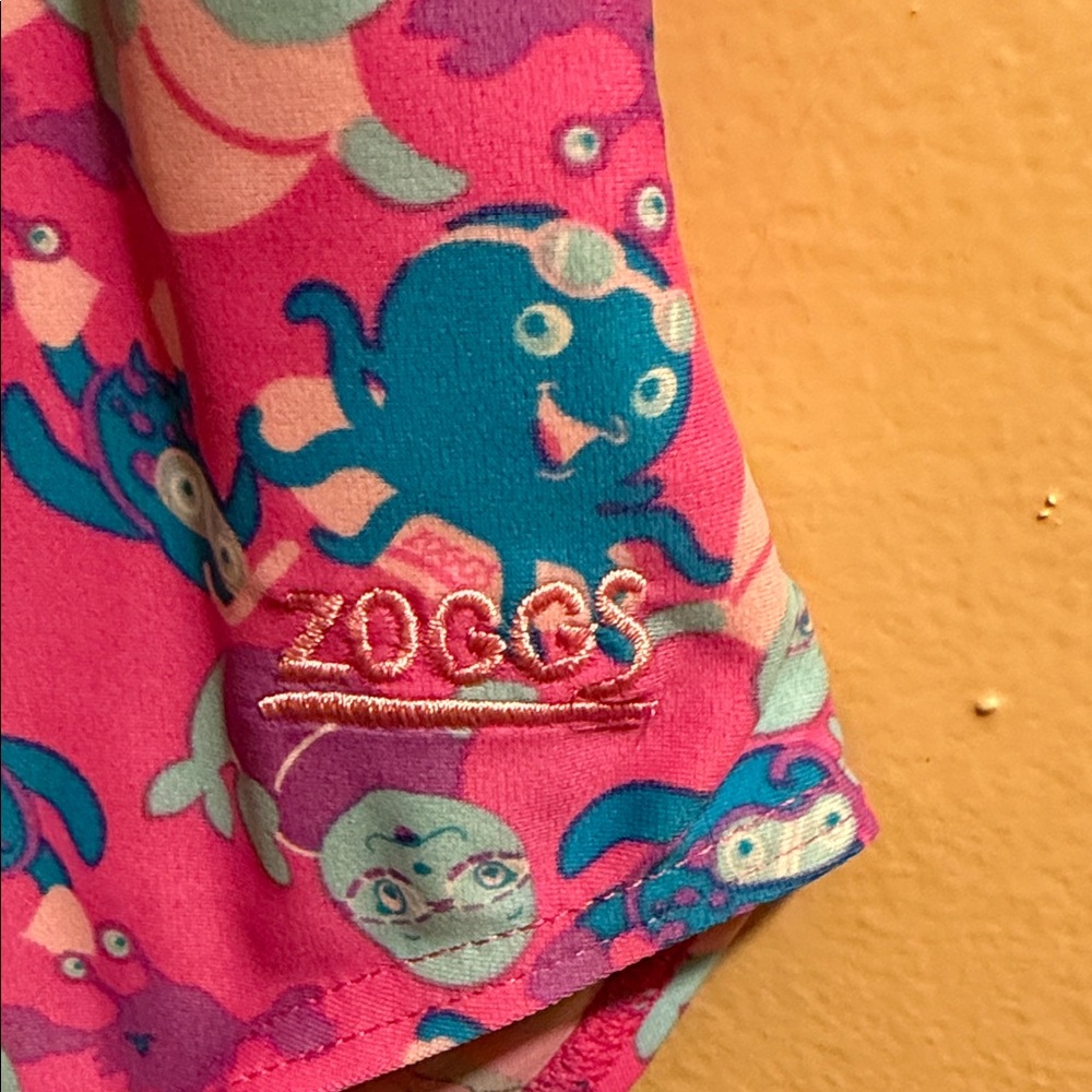 Zoggs Girls Pink Octopus Swim Bottoms - Picture 2 of 5